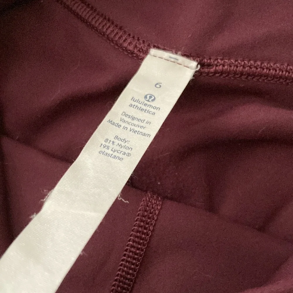 LULULEMON Align High Rise Crop 19” Dark Adobe 2017 Old Nulu HR Tight Size 6 EUC